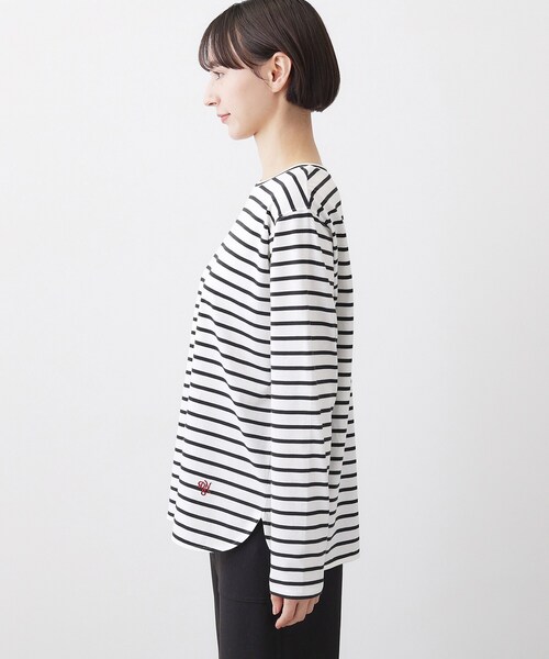 Dessin(デッサン)の「【洗える】シャツテールロングTシャツ(Tシャツ/カットソー・レディース・イエロー系その他4/ネイビー系2/ホワイト系・03/02/01/00)」の17枚目の写真