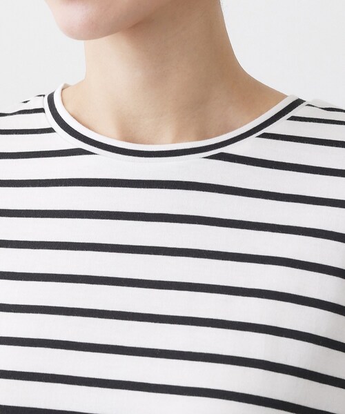 Dessin(デッサン)の「【洗える】シャツテールロングTシャツ(Tシャツ/カットソー・レディース・イエロー系その他4/ネイビー系2/ホワイト系・03/02/01/00)」の19枚目の写真