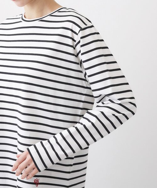 Dessin(デッサン)の「【洗える】シャツテールロングTシャツ(Tシャツ/カットソー・レディース・イエロー系その他4/ネイビー系2/ホワイト系・03/02/01/00)」の20枚目の写真