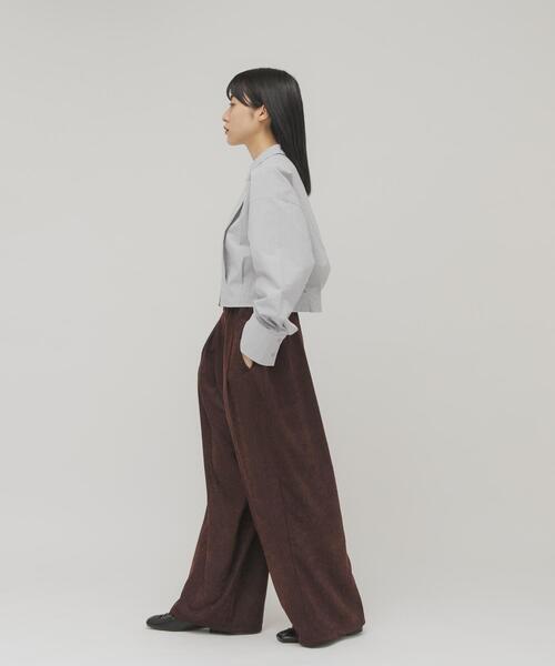 KBF（ケイビーエフ）の「ピーチスキンWIDEパンツ（その他パンツ・レディース・ボルドー/ネイビー/アイボリー・ONE）」の18枚目の写真