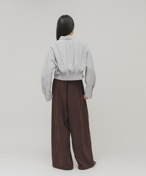 KBF（ケイビーエフ）の「ピーチスキンWIDEパンツ（その他パンツ・レディース・ボルドー/ネイビー/アイボリー・ONE）」の19枚目の写真