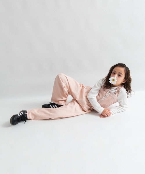 EDWIN（エドウィン）の「【Ou? by EDWIN】デニムタックパンツ（デニムパンツ・キッズ・ブルー/ピンク・100/140/110/150/130/120/90）」の14枚目の写真