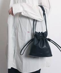 YArKA（ヤーカ）の「【YArKA/ヤーカ】real leather flat braided handle drawstring shoulder bag [bdbd6] / フラット編ハンドル巾着バッグ（ショルダーバッグ）」