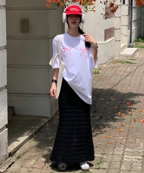 yuue' ( wear )(ユーイ)の「フリルレースロングスカート(スカート・レディース・ホワイト/ブラック・FREE)」の12枚目の写真