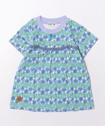 フラワープリントカットソー半袖Tシャツ