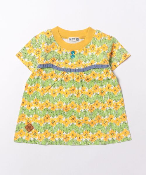 RAGMART（ラグマート）の「フラワープリントカットソー半袖Tシャツ（Tシャツ/カットソー・キッズ・イエロー/パープル・130cm/120cm/110cm/100cm）」の2枚目の写真