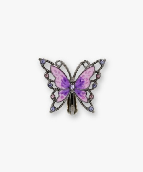 ANNA SUI(アナスイ)の「蝶モチーフ イヤリング(イヤリング・レディース・パープル・ONE SIZE)」の2枚目の写真