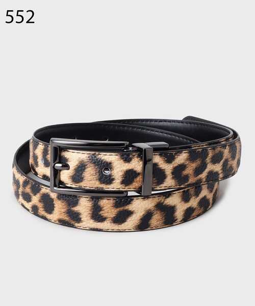 tk.TAKEO KIKUCHI（ティーケータケオキクチ）の「【２WAY】アニマルリバーナローベルト（ベルト・メンズ・ブラック系4/ベージュ系4・00）」の5枚目の写真