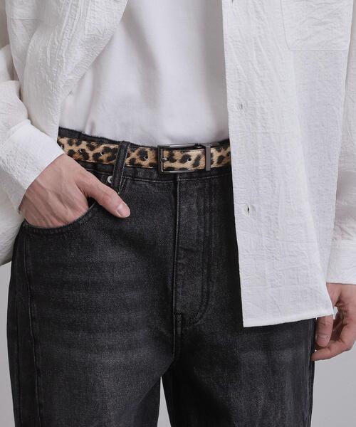 tk.TAKEO KIKUCHI（ティーケータケオキクチ）の「【２WAY】アニマルリバーナローベルト（ベルト・メンズ・ブラック系4/ベージュ系4・00）」の11枚目の写真