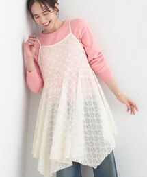 SHOO・LA・RUE | 【前後2WAYネック】レイヤードスタイルにおすすめ レースキャミチュニック(チュニック)