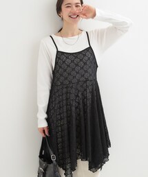 SHOO・LA・RUE | 【前後2WAYネック】レイヤードスタイルにおすすめ レースキャミチュニック(チュニック)