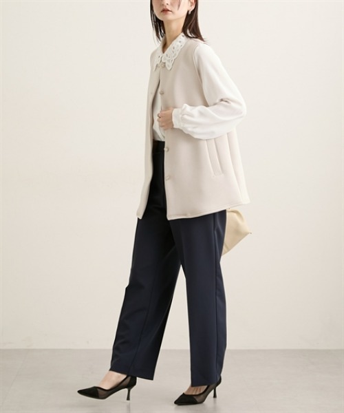 nissen（ニッセン）の「きれいめスポンジリバージレ（ベスト・レディース・ベージュ/ブラック・M/L）」の12枚目の写真