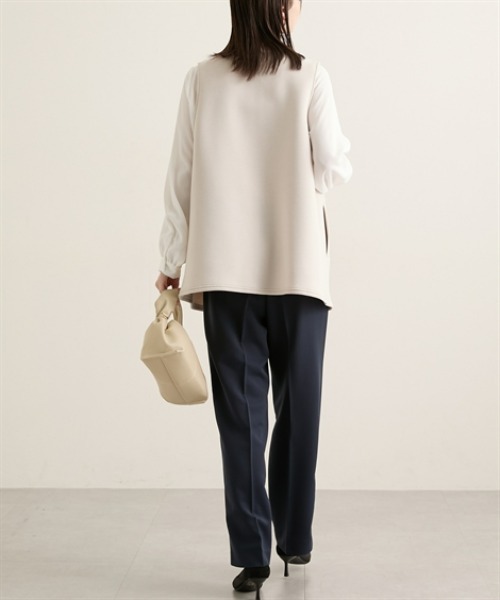 nissen（ニッセン）の「きれいめスポンジリバージレ（ベスト・レディース・ベージュ/ブラック・M/L）」の14枚目の写真