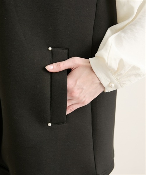 nissen（ニッセン）の「きれいめスポンジリバージレ（ベスト・レディース・ベージュ/ブラック・M/L）」の17枚目の写真