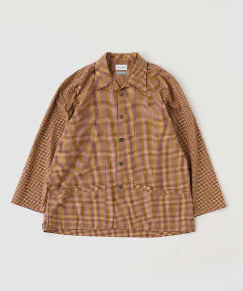 Marvine Pontiak shirt makers(マービンポンティアックシャツメーカーズ)の「Marvine Pontiak / マービンポンティアックシャツメーカーズ check SH(シャツ/ブラウス・メンズ・ベージュ・FREE)」の1枚目の写真