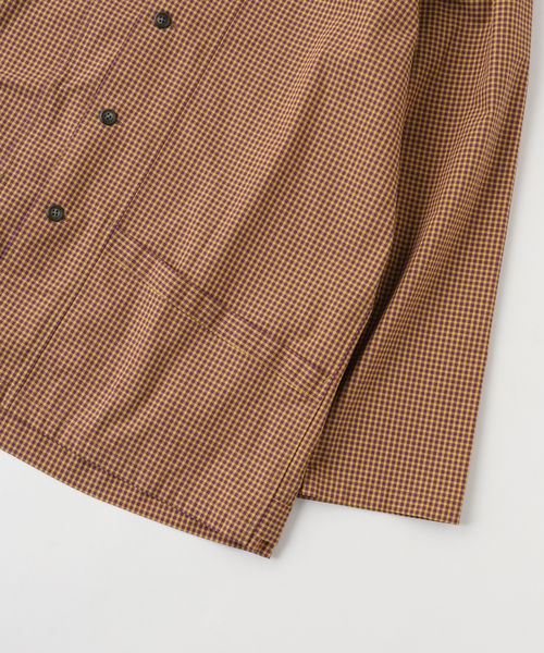 Marvine Pontiak shirt makers(マービンポンティアックシャツメーカーズ)の「Marvine Pontiak / マービンポンティアックシャツメーカーズ check SH(シャツ/ブラウス・メンズ・ベージュ・FREE)」の4枚目の写真