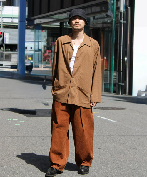 Marvine Pontiak shirt makers(マービンポンティアックシャツメーカーズ)の「Marvine Pontiak / マービンポンティアックシャツメーカーズ check SH(シャツ/ブラウス・メンズ・ベージュ・FREE)」の6枚目の写真