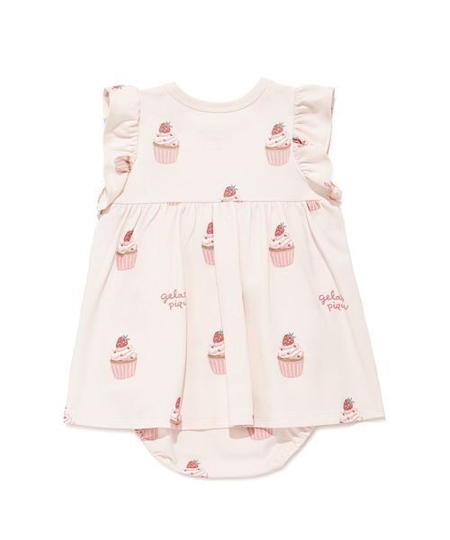 gelato pique（ジェラートピケ）の「【BABY】カップケーキ柄ロンパース（ロンパース・キッズ・ピンク・80/70）」の8枚目の写真