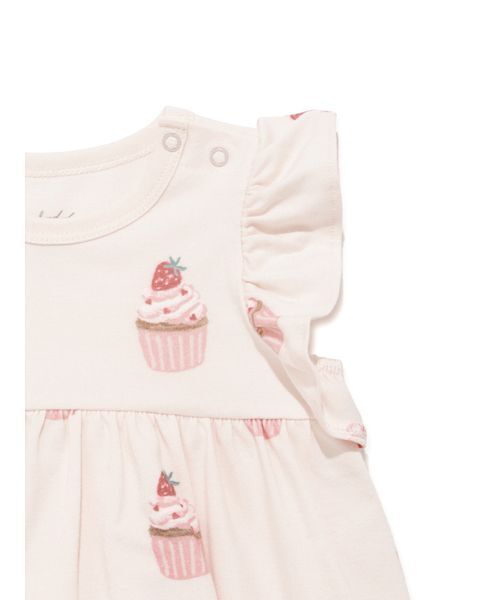 gelato pique（ジェラートピケ）の「【BABY】カップケーキ柄ロンパース（ロンパース・キッズ・ピンク・80/70）」の10枚目の写真