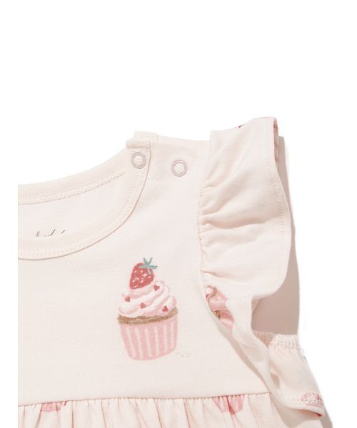 gelato pique（ジェラートピケ）の「【BABY】カップケーキ柄ロンパース（ロンパース・キッズ・ピンク・80/70）」の13枚目の写真