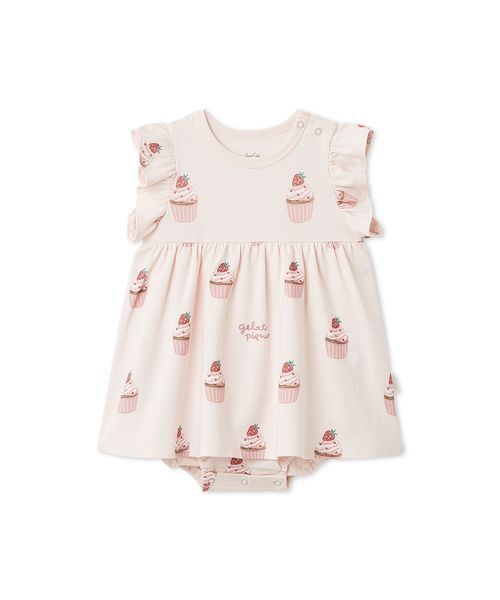 gelato pique（ジェラートピケ）の「【BABY】カップケーキ柄ロンパース（ロンパース・キッズ・ピンク・80/70）」の15枚目の写真