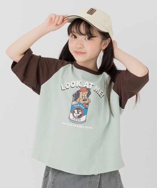 chil2(チルツー)の「綿100% プリントラグラン半袖Tシャツ(Tシャツ/カットソー・キッズ・O/J/H/A/Q/S/F/E/D/C/T/N/M/L/K/R/P/I/G/B・80cm/140cm/130cm/120cm/110cm/100cm/90cm)」の8枚目の写真