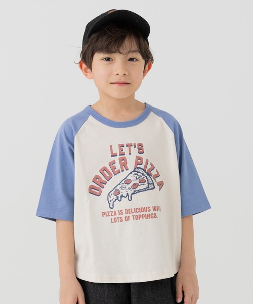 chil2(チルツー)の「綿100% プリントラグラン半袖Tシャツ(Tシャツ/カットソー・キッズ・O/J/H/A/Q/S/F/E/D/C/T/N/M/L/K/R/P/I/G/B・80cm/140cm/130cm/120cm/110cm/100cm/90cm)」の12枚目の写真