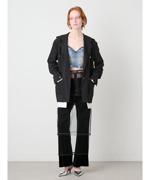 SORIN(ソリン )の「Tailored Hoodie Jacket/テーラード フーディージャケット(テーラードジャケット・レディース・グレー/ブラック・38)」の10枚目の写真