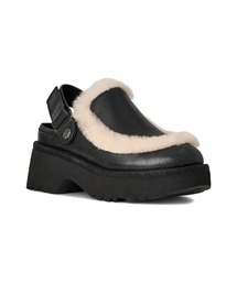 UGG（アグ）の「UGG【アグ】- レザー サンダル ウィメンズ 【W ESMEE LEATHERCLOG 1171507-BLK】（サンダル）」
