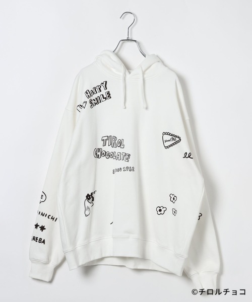 LEPSIM(レプシィム)の「【チロルチョコ×LEPSIM】イラストBIGパーカー 647987(パーカー・レディース・チャコールグレー/アイボリー・FREE)」の3枚目の写真