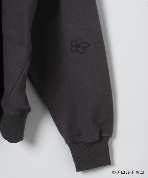 LEPSIM(レプシィム)の「【チロルチョコ×LEPSIM】イラストBIGパーカー 647987(パーカー・レディース・チャコールグレー/アイボリー・FREE)」の9枚目の写真