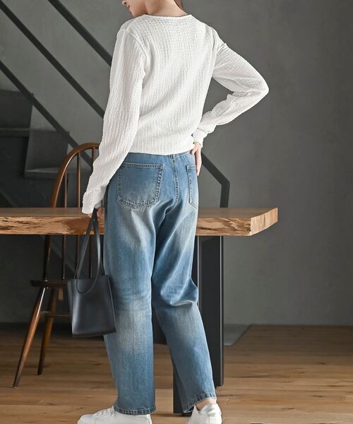 rps（アールピーエス）の「ヘンリーネックアソートカットソー（Tシャツ/カットソー・レディース・ホワイト系その他2/オフホワイト/ホワイト系その他3/ブラック・フリー）」の14枚目の写真