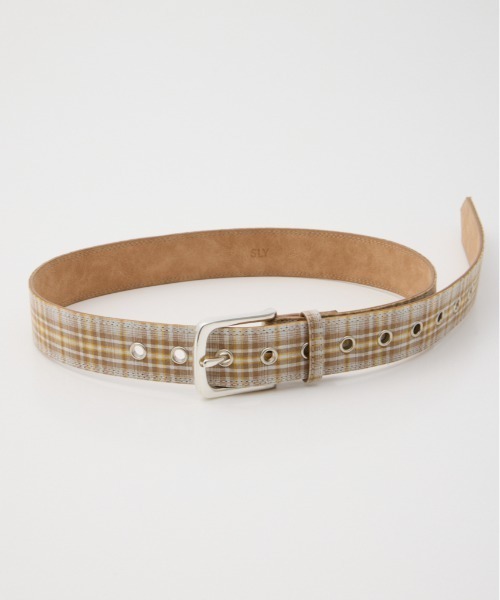 SLY(スライ)の「PATTERN BELT パターンベルト(ベルト・レディース・ベージュ系その他・FREE)」の1枚目の写真