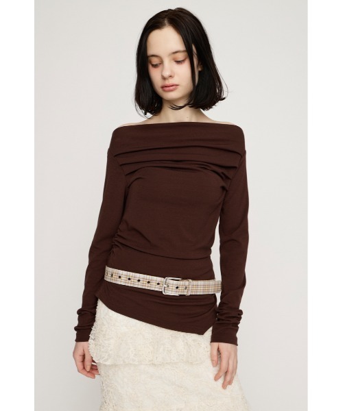 SLY(スライ)の「PATTERN BELT パターンベルト(ベルト・レディース・ベージュ系その他・FREE)」の6枚目の写真