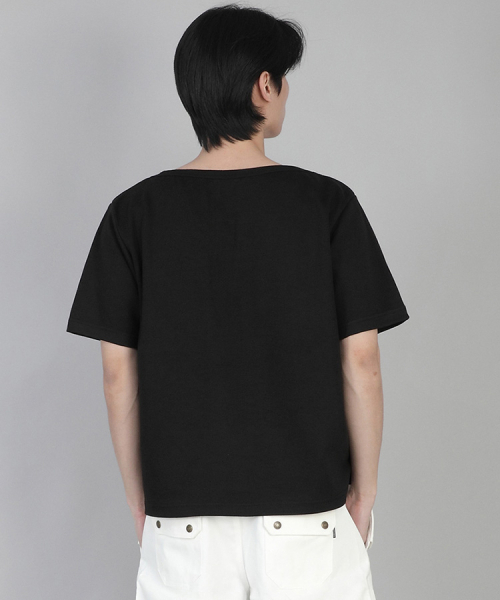 SAINTCREW(セントクルー)の「無地BIG Vネック半袖TシャツBIGV-883ブラック(Tシャツ/カットソー・メンズ・その他・LARGE/MEDIUM/SMALL/X-LARGE/XXX-LARGE/XX-LARGE/XXXX-LARGE)」の5枚目の写真