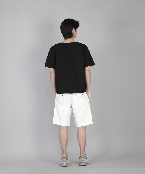 SAINTCREW(セントクルー)の「無地BIG Vネック半袖TシャツBIGV-883ブラック(Tシャツ/カットソー・メンズ・その他・LARGE/MEDIUM/SMALL/X-LARGE/XXX-LARGE/XX-LARGE/XXXX-LARGE)」の9枚目の写真