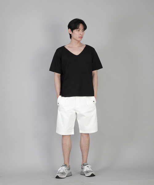 SAINTCREW(セントクルー)の「無地BIG Vネック半袖TシャツBIGV-883ブラック(Tシャツ/カットソー・メンズ・その他・LARGE/MEDIUM/SMALL/X-LARGE/XXX-LARGE/XX-LARGE/XXXX-LARGE)」の11枚目の写真