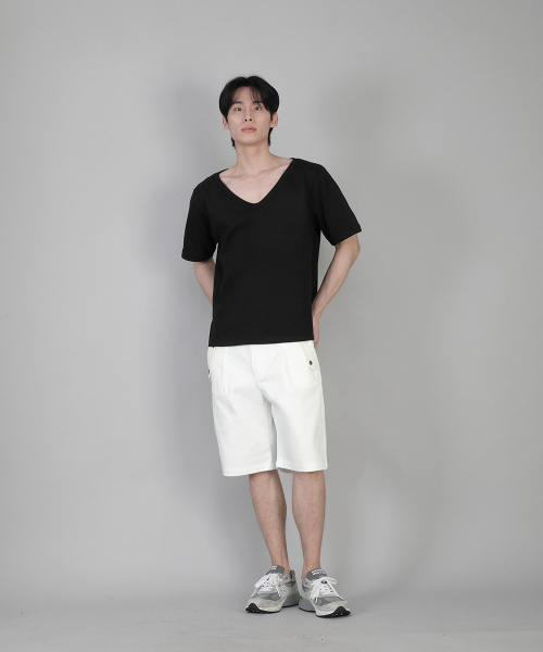 SAINTCREW(セントクルー)の「無地BIG Vネック半袖TシャツBIGV-883ブラック(Tシャツ/カットソー・メンズ・その他・LARGE/MEDIUM/SMALL/X-LARGE/XXX-LARGE/XX-LARGE/XXXX-LARGE)」の13枚目の写真