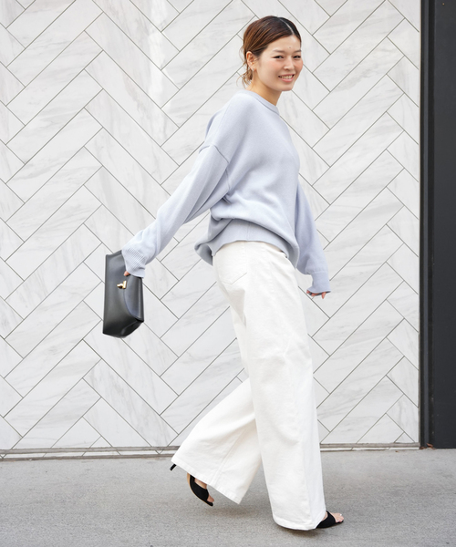 Deuxieme Classe（ドゥーズィエムクラス）の「Loose Jeans (white)（デニムパンツ・レディース・ホワイト・38/36/34）」の14枚目の写真