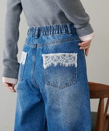DISCOAT | 【WEB限定】ポケットレースワイドデニムパンツ(デニムパンツ)