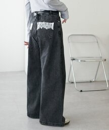 DISCOAT | 【SS先行予約/WEB限定】ポケットレースワイドパンツ(デニムパンツ)