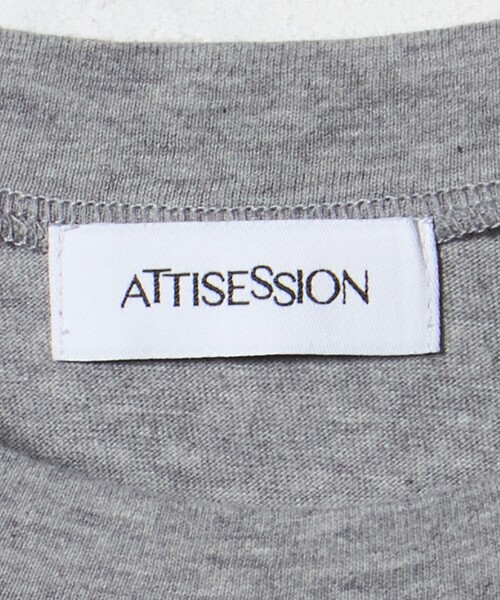 ATTISESSION(アティセッション)の「<ATTISESSION>フラワーモチーフ ホール ロングスリーブ Tシャツ(Tシャツ/カットソー・レディース・レッド/グレー系・FREE)」の4枚目の写真