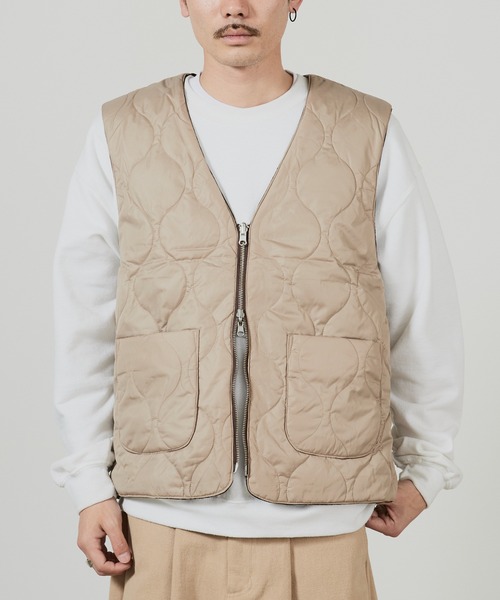superNova.(スーパーノヴァ)の「superNova. Reversible zip vest - Paisley jacquard / SN-499(ダウンベスト・メンズ・ブラウン・FREE)」の2枚目の写真