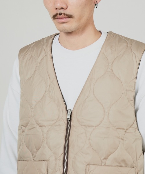 superNova.(スーパーノヴァ)の「superNova. Reversible zip vest - Paisley jacquard / SN-499(ダウンベスト・メンズ・ブラウン・FREE)」の12枚目の写真