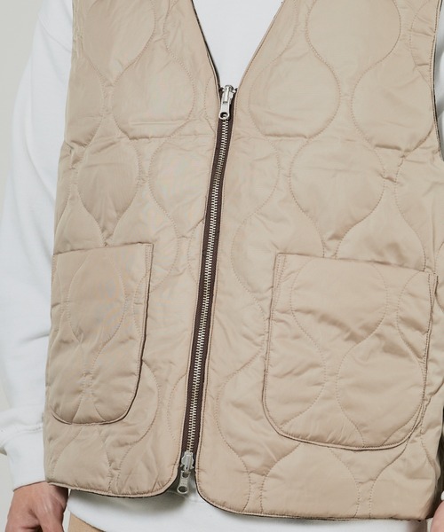superNova.(スーパーノヴァ)の「superNova. Reversible zip vest - Paisley jacquard / SN-499(ダウンベスト・メンズ・ブラウン・FREE)」の13枚目の写真