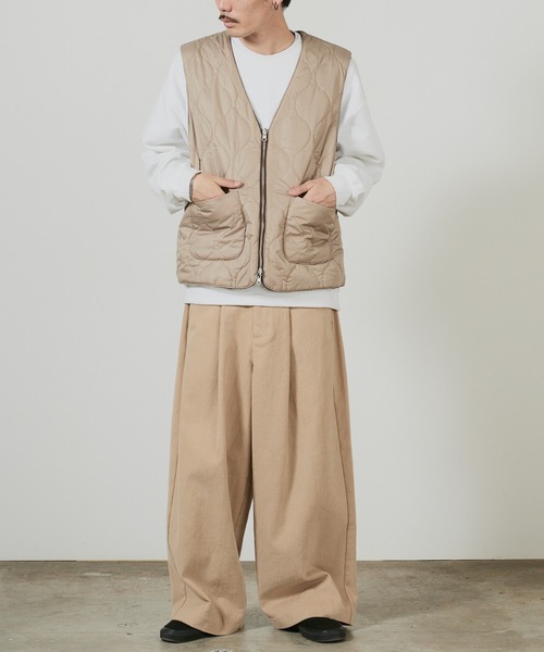 superNova.(スーパーノヴァ)の「superNova. Reversible zip vest - Paisley jacquard / SN-499(ダウンベスト・メンズ・ブラウン・FREE)」の5枚目の写真