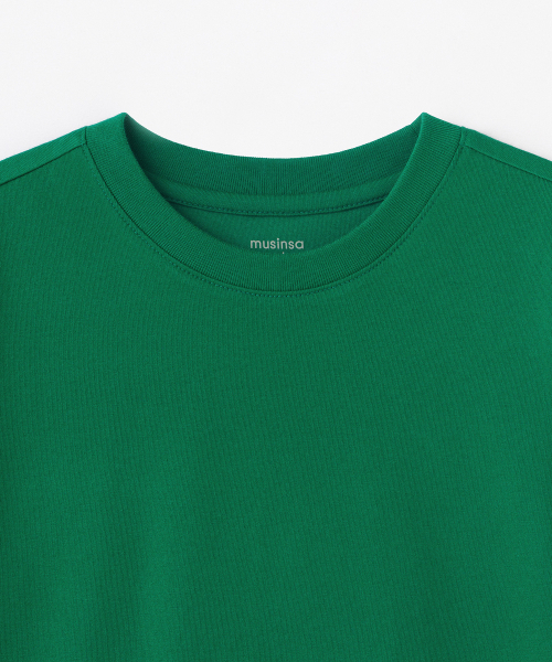MUSINSA STANDARD KIDS（ムシンサスタンダードキッズ）の「リラックスドクルーネックTシャツ [アイリッシュグリーン]（Tシャツ/カットソー・レディース・その他・140/150/160/130/110/120/100）」の3枚目の写真