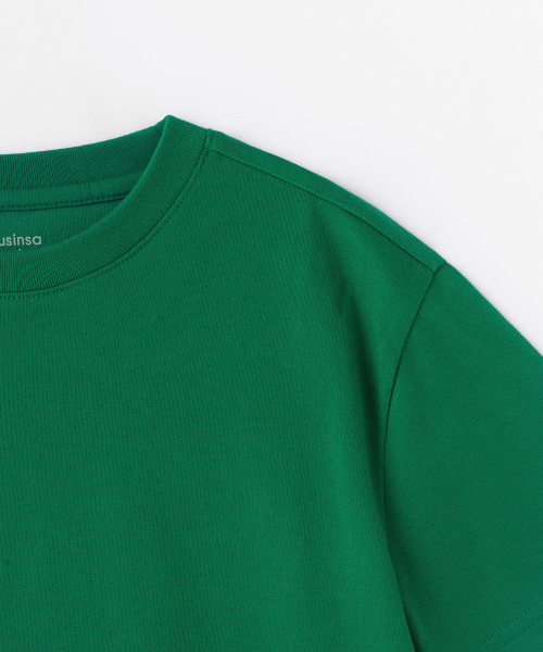 MUSINSA STANDARD KIDS（ムシンサスタンダードキッズ）の「リラックスドクルーネックTシャツ [アイリッシュグリーン]（Tシャツ/カットソー・レディース・その他・140/150/160/130/110/120/100）」の4枚目の写真
