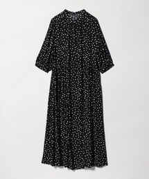 green label relaxing（グリーンレーベルリラクシング）の「サテン ギャザー ショートスリーブ ワンピース 2（ドレス）」