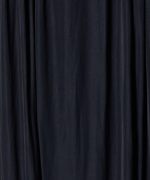 green label relaxing（グリーンレーベルリラクシング）の「サテン ギャザー ショートスリーブ ワンピース 2（ドレス・レディース・イエロー/その他1/ネイビー・FREE）」の21枚目の写真